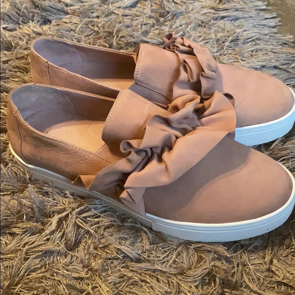 Dusty Rose Pink Slip ons